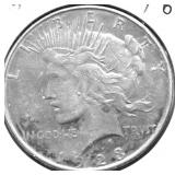 1923 D PEACE DOLLAR XF