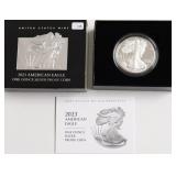 2023 PROOF SILVER EAGLE  W BOX PAPERS