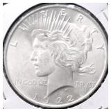 1922 CHOICE BU PEACE DOLLAR