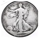 1938 WALKING HALF DOLLAR VG