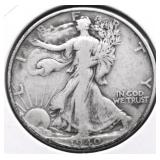 1940 WALKIN G HALF DOLLAR VF