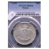 1920 PCGS MS64 MAINE HALF DOLLAR