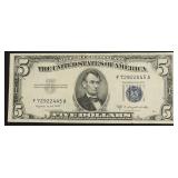 5 DOLLAR SILVER CERTIFICATE AU