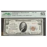 PMG MS65 EPQ 10 $ NATIONAL CURRENCY
