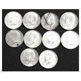 10 40 % SILVER HALF DOLLARS