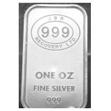 1  OZ .999 SILVER BAR