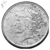 1922 PEACE DOLLAR XF