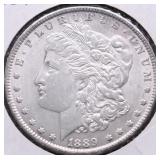 1889 MORGAN DOLLAR AU