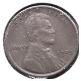 1909 VDB LINCOLN CENT AU