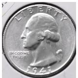 1941 S GEM BU WASHINGTON QUARTER
