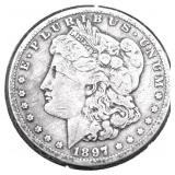 1897 O MORGAN DOLLAR VF