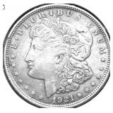 1921  MORGAN DOLLAR AU