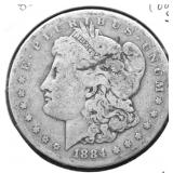 1884 S MORGAN DOLLAR VG