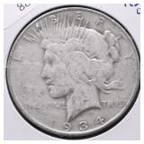 1934 D PEACE DOLLAR VG
