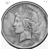 1923 PEACE DOLLAR VF