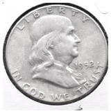 1952 FRANKLIN HALF DOLLAR VF