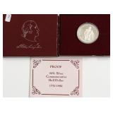 PROOF WASHINGTON HALF DOLLAR W BOX PAPERS