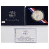 BEN FRANKLIN  SILVER DOLLAR W BOX PAPERS