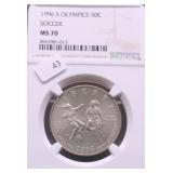 1996 S NGC MS70 OLYMPIC SOCCER HALF DOLLAR