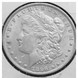 1896 CHOICE BU MORGAN DOLLAR