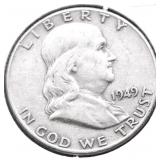 1949 FRANKLIN HALF DOLLAR VF