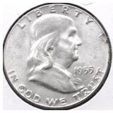 1955 CHOICE BU FRANKLIN HALF DOLLAR