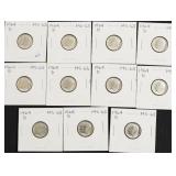 11 CHOICE BU 1964 D ROOSEVELT DIMES