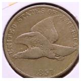 1857 FLYING EAGLE CENT VG