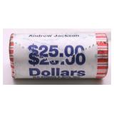 GEM BANK ROLL OF PRESIDENT DOLLARS