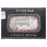 1  OZ .999 SILVER BAR