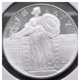1/4 OZ .999 SILVER ROUND