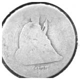 1877 CC SEATED QUARTER AG