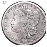 1885 O MORGAN DOLLAR VG