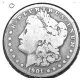 1901 O MORGAN DOLLAR VG