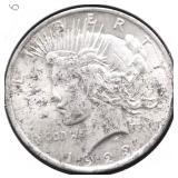 1923 PEACE DOLLAR AU