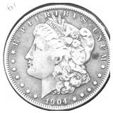 1904 O MORGAN DOLLAR F