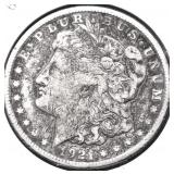 1921 S MORGAN DOLLAR VG