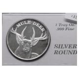 1 OZ .999 SILVER ROUND