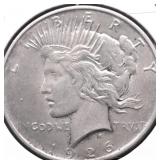 1926 D PEACE DOLLAR VF