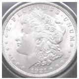 1921 GEM BU MORGAN DOLLAR
