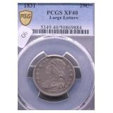 1831 PCGS XF 40 BUST QUARTER