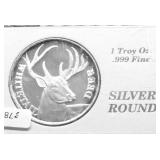 1 OZ .999 SILVER ROUND