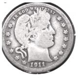 1911 BARBER QUARTER VG