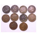 10 INDIAN HEAD CENTS