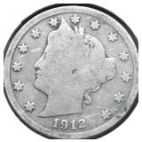 1912 V NICKEL VG