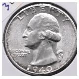 1940 S CHOICE BU WASHINGTON QUARTER