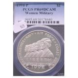 1994 P PCGS PF69 DC WOMEN IN MILITARY SILVER DOLLA