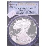 2012 S PCGS PF69DC SILVER EAGLE