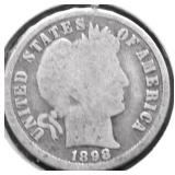 1898 O BARBER DIME G