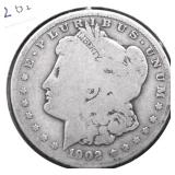 1902 O MORGAN DOLLAR AG